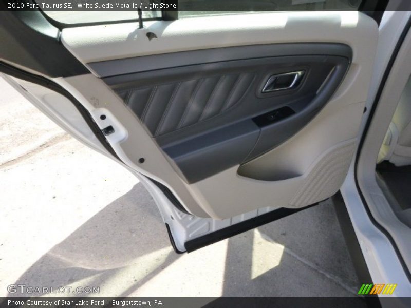 White Suede Metallic / Light Stone 2010 Ford Taurus SE