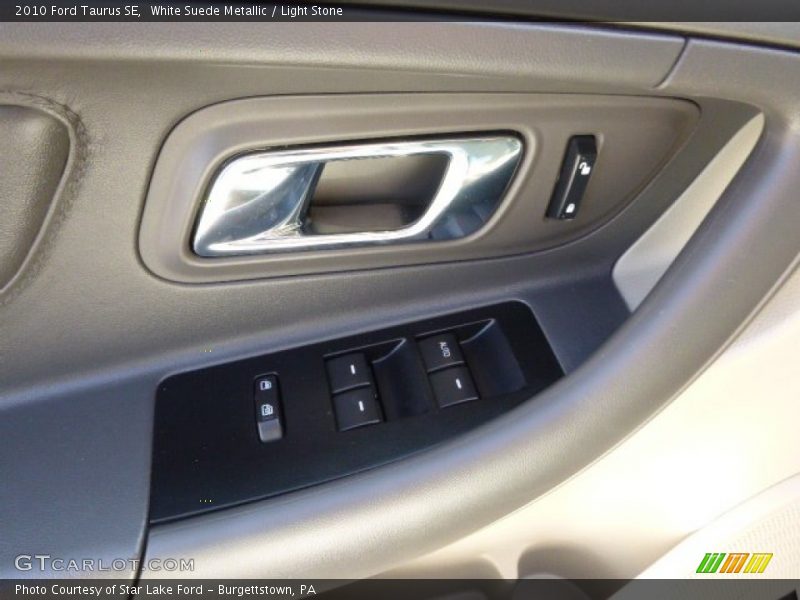 White Suede Metallic / Light Stone 2010 Ford Taurus SE