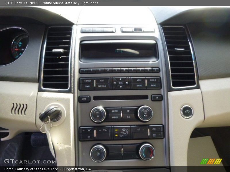 White Suede Metallic / Light Stone 2010 Ford Taurus SE