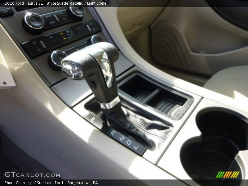 White Suede Metallic / Light Stone 2010 Ford Taurus SE