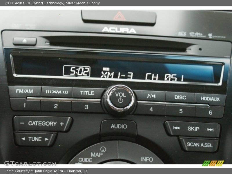 Silver Moon / Ebony 2014 Acura ILX Hybrid Technology