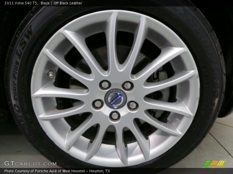 Black / Off Black Leather 2011 Volvo S40 T5
