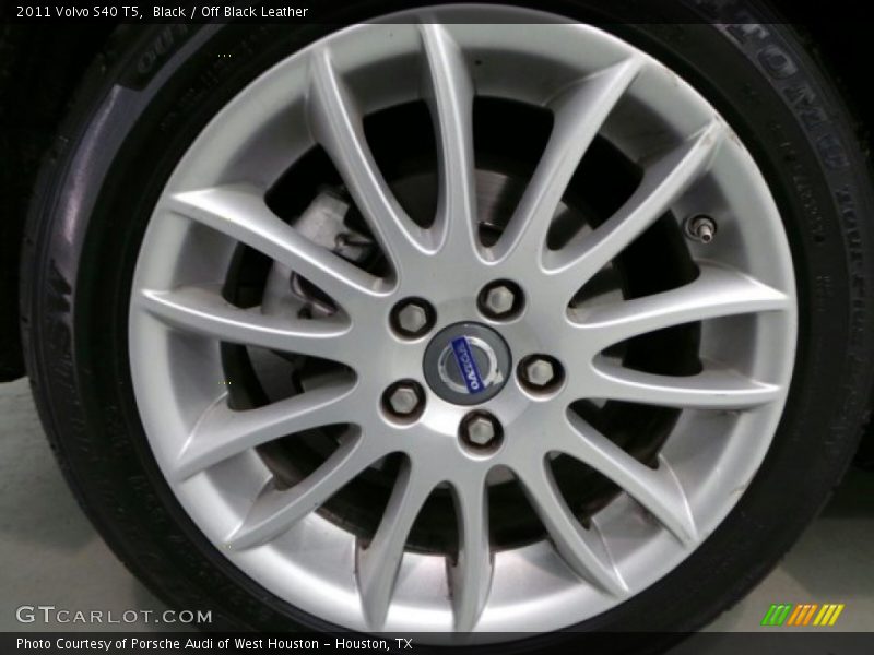 Black / Off Black Leather 2011 Volvo S40 T5