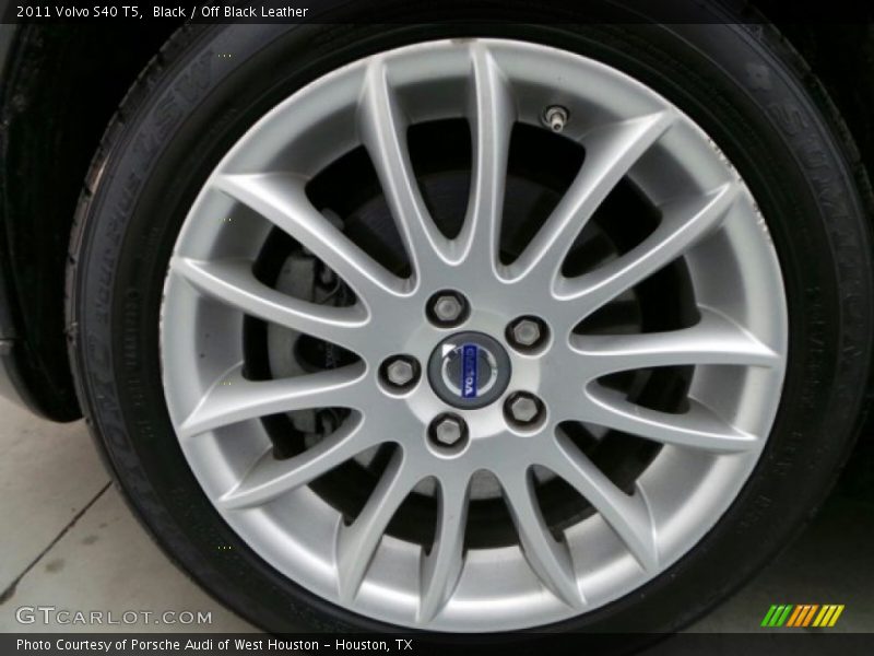 Black / Off Black Leather 2011 Volvo S40 T5