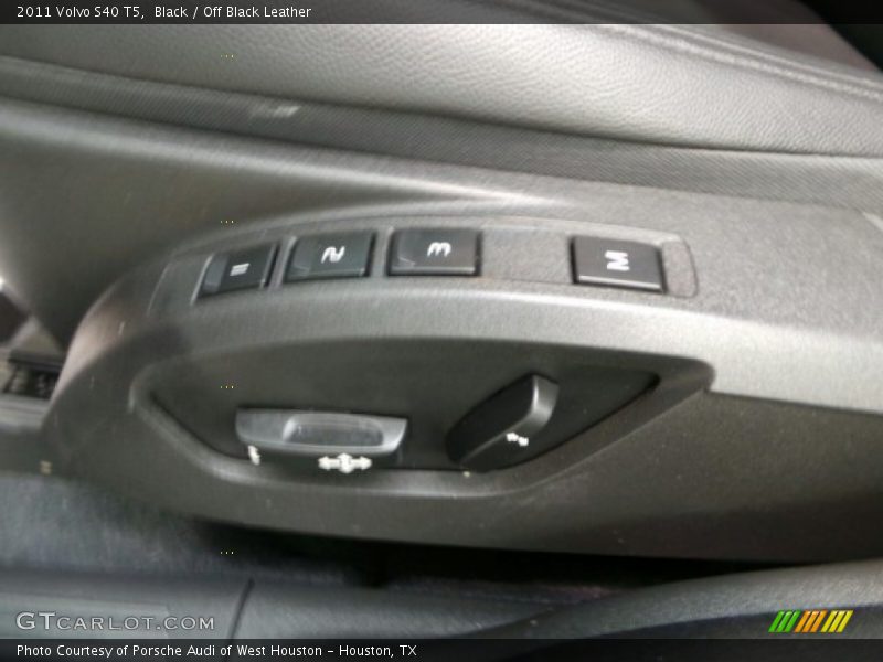 Black / Off Black Leather 2011 Volvo S40 T5