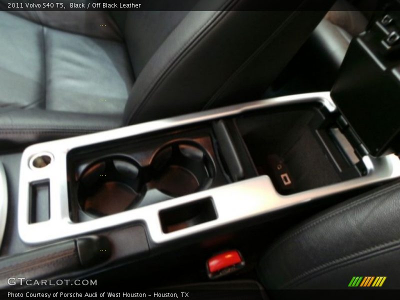 Black / Off Black Leather 2011 Volvo S40 T5