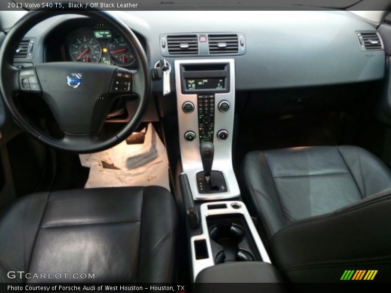 Black / Off Black Leather 2011 Volvo S40 T5