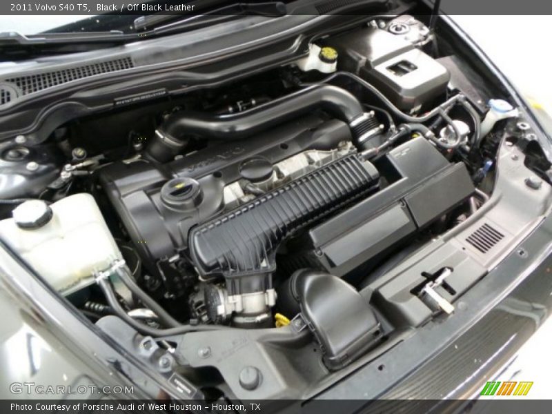 Black / Off Black Leather 2011 Volvo S40 T5