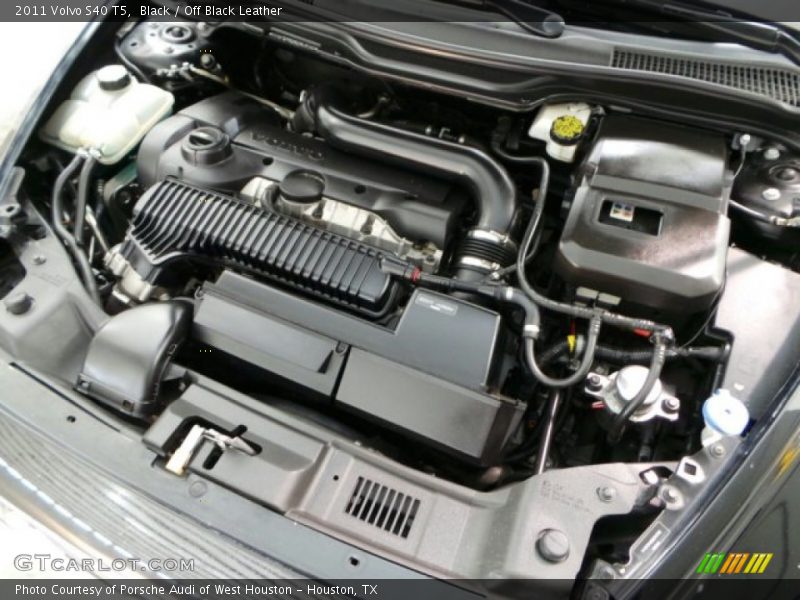 Black / Off Black Leather 2011 Volvo S40 T5