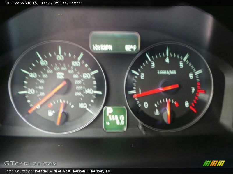 Black / Off Black Leather 2011 Volvo S40 T5