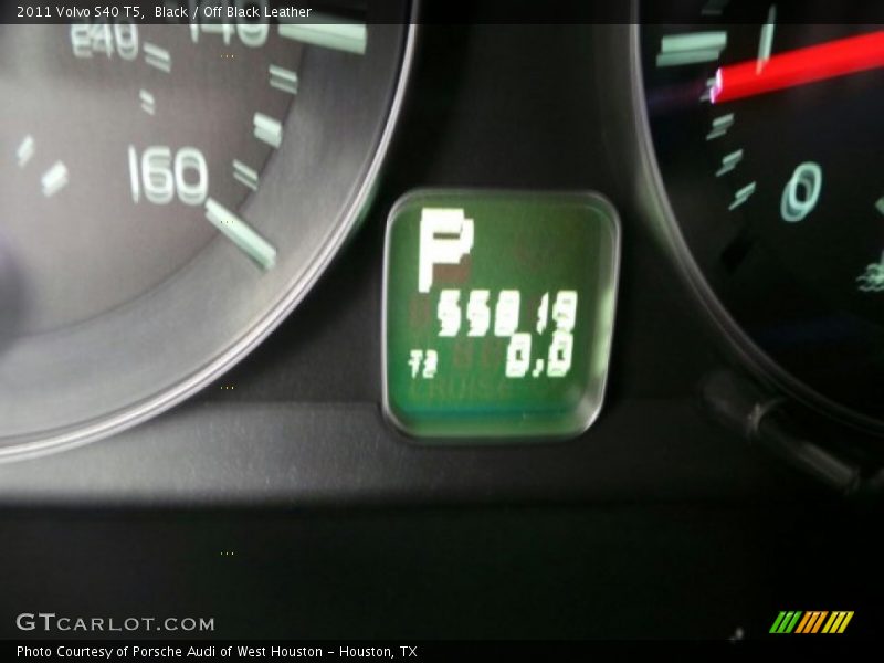 Black / Off Black Leather 2011 Volvo S40 T5