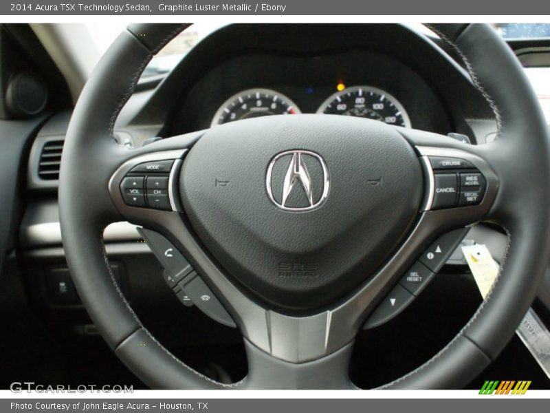 Graphite Luster Metallic / Ebony 2014 Acura TSX Technology Sedan