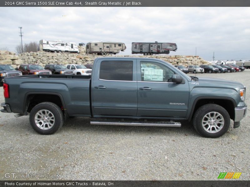 Stealth Gray Metallic / Jet Black 2014 GMC Sierra 1500 SLE Crew Cab 4x4