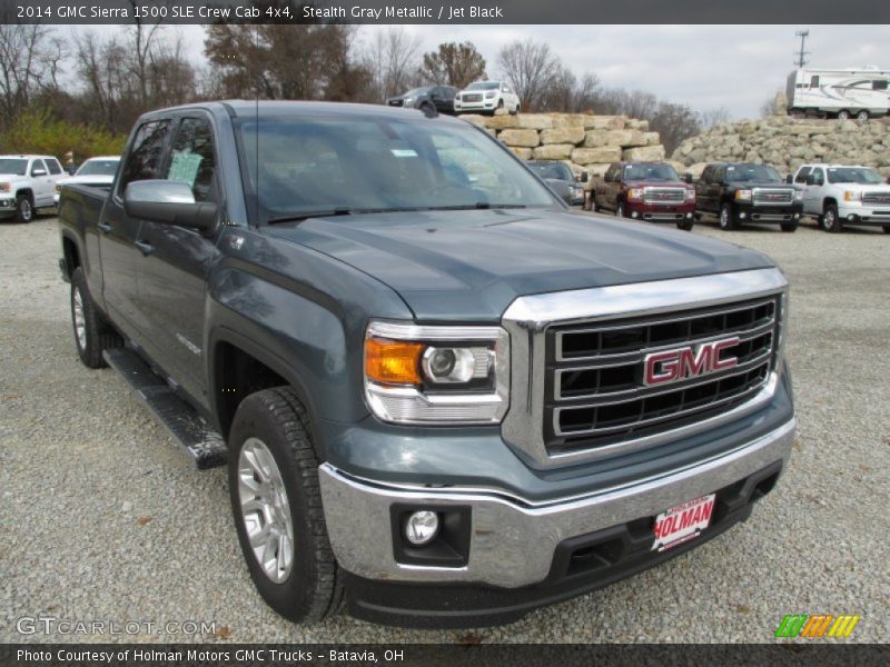 Stealth Gray Metallic / Jet Black 2014 GMC Sierra 1500 SLE Crew Cab 4x4