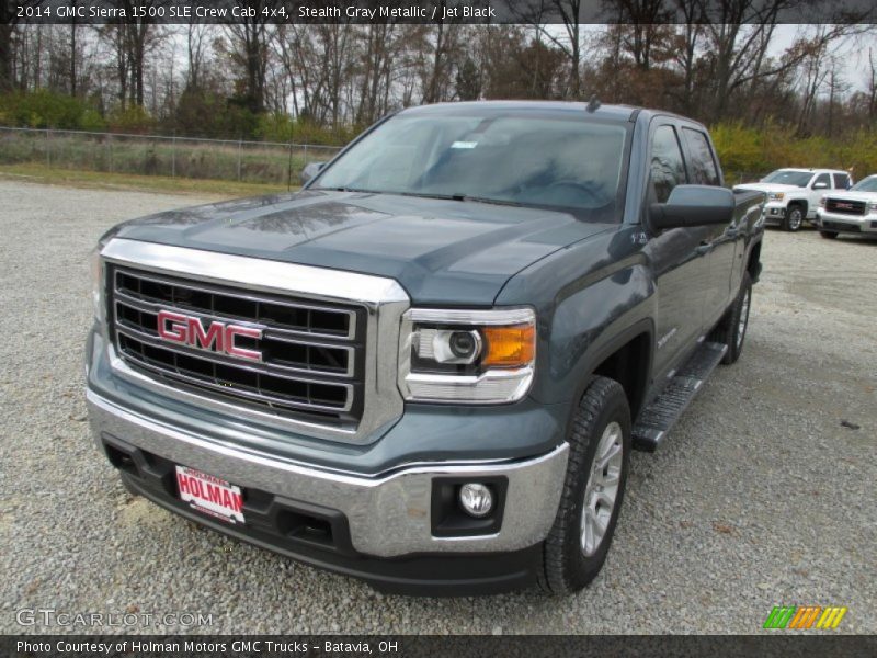 Stealth Gray Metallic / Jet Black 2014 GMC Sierra 1500 SLE Crew Cab 4x4