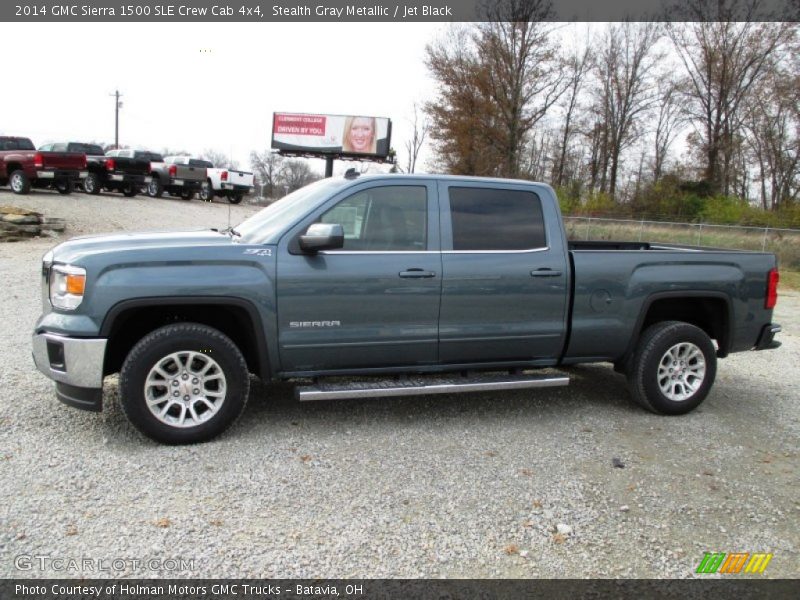 Stealth Gray Metallic / Jet Black 2014 GMC Sierra 1500 SLE Crew Cab 4x4