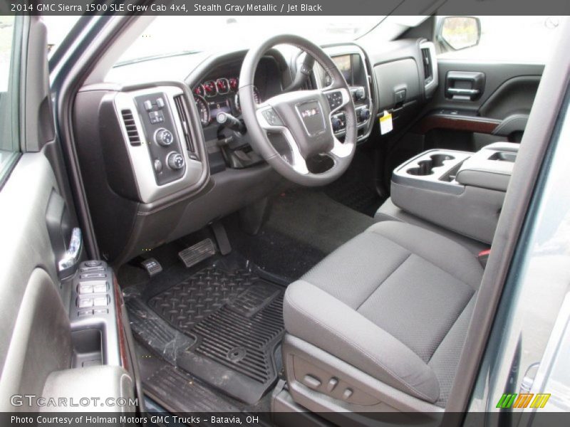 Stealth Gray Metallic / Jet Black 2014 GMC Sierra 1500 SLE Crew Cab 4x4