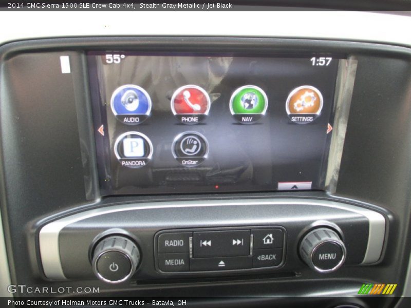 Stealth Gray Metallic / Jet Black 2014 GMC Sierra 1500 SLE Crew Cab 4x4