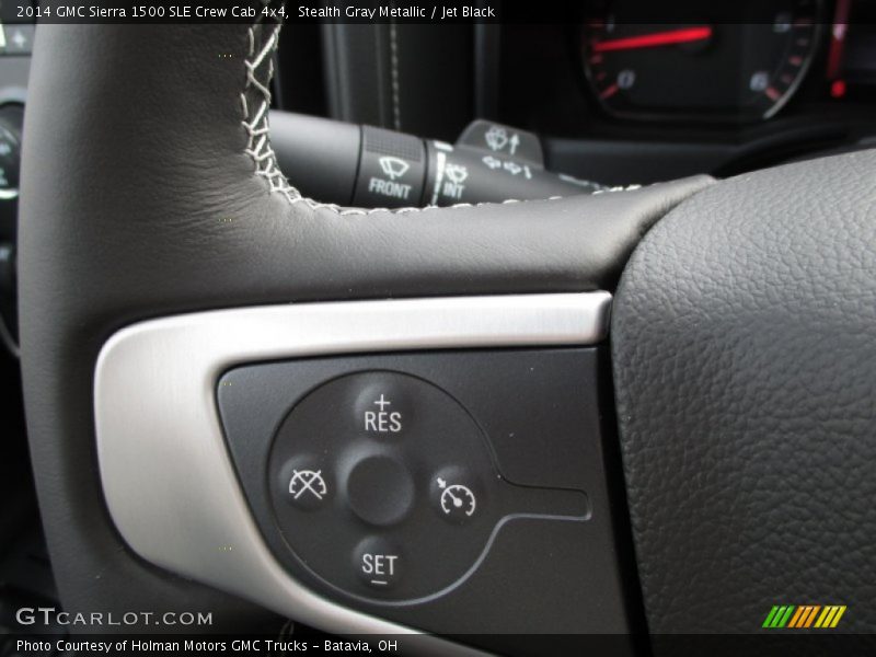 Stealth Gray Metallic / Jet Black 2014 GMC Sierra 1500 SLE Crew Cab 4x4