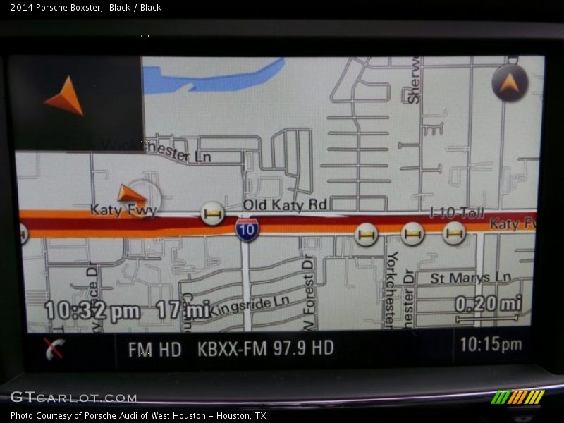 Navigation of 2014 Boxster 