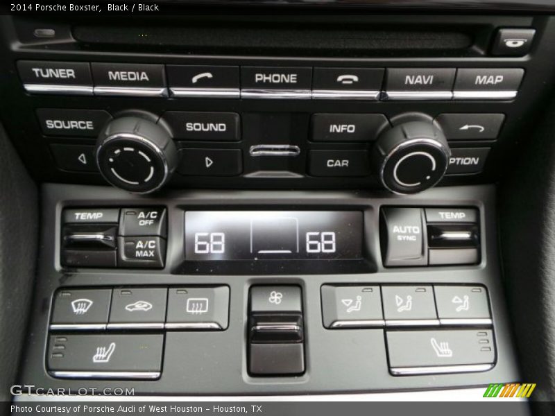 Controls of 2014 Boxster 