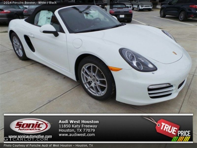 White / Black 2014 Porsche Boxster
