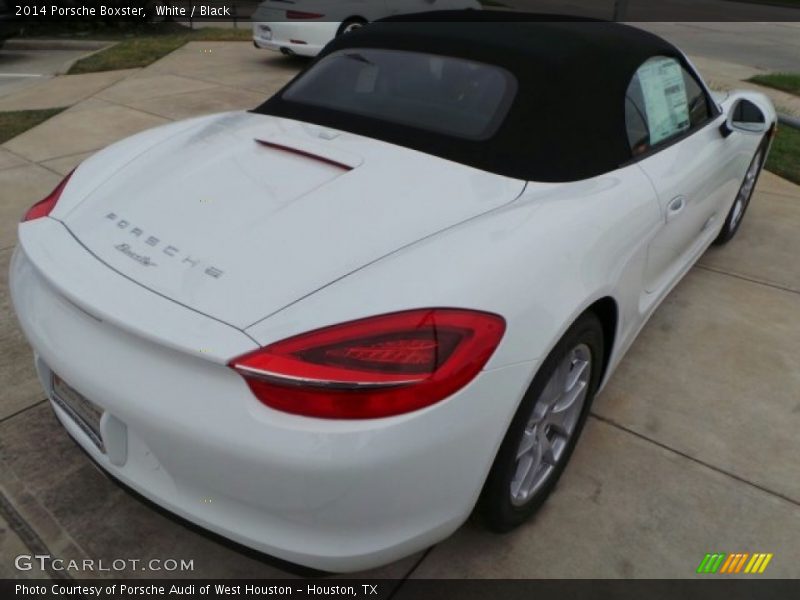 White / Black 2014 Porsche Boxster