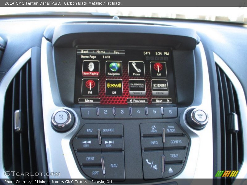 Carbon Black Metallic / Jet Black 2014 GMC Terrain Denali AWD