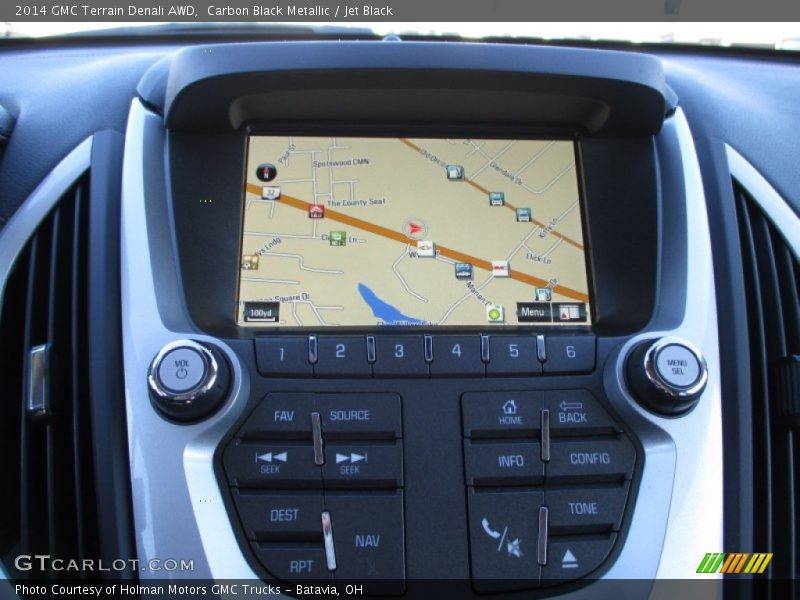 Carbon Black Metallic / Jet Black 2014 GMC Terrain Denali AWD