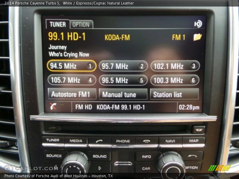 Controls of 2014 Cayenne Turbo S