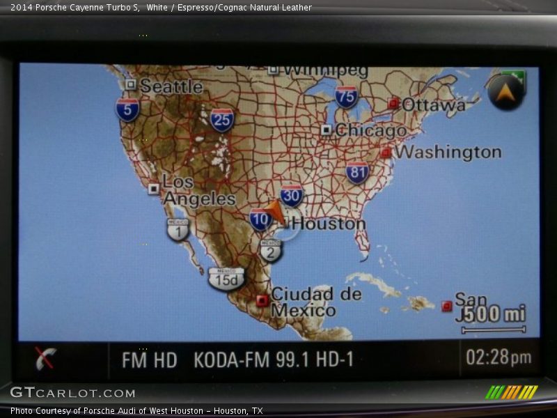 Navigation of 2014 Cayenne Turbo S