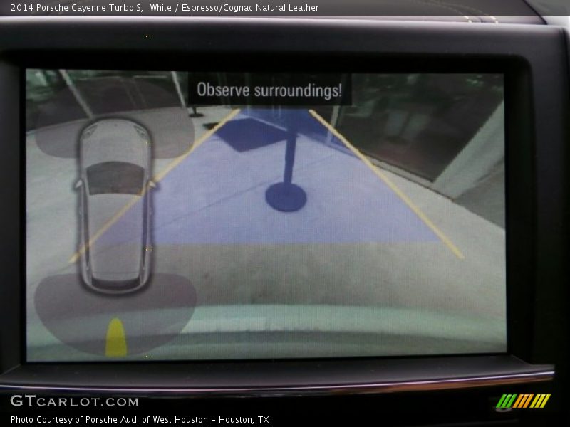White / Espresso/Cognac Natural Leather 2014 Porsche Cayenne Turbo S