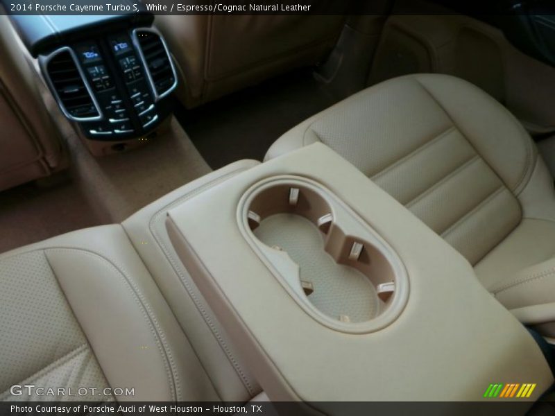 White / Espresso/Cognac Natural Leather 2014 Porsche Cayenne Turbo S