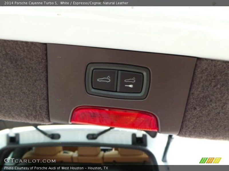White / Espresso/Cognac Natural Leather 2014 Porsche Cayenne Turbo S