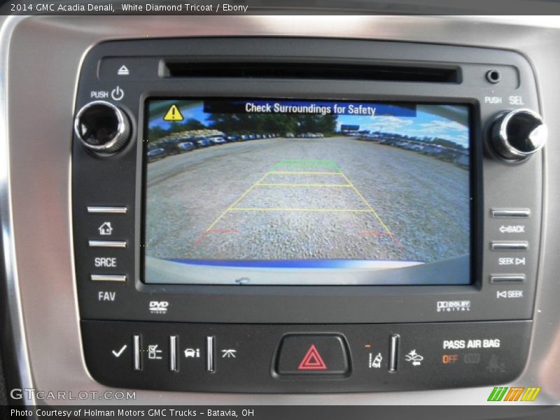 White Diamond Tricoat / Ebony 2014 GMC Acadia Denali