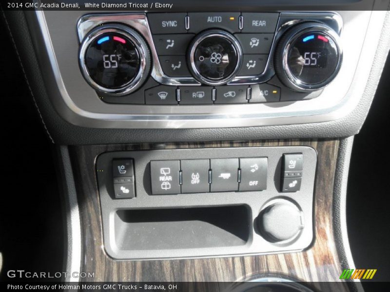 White Diamond Tricoat / Ebony 2014 GMC Acadia Denali