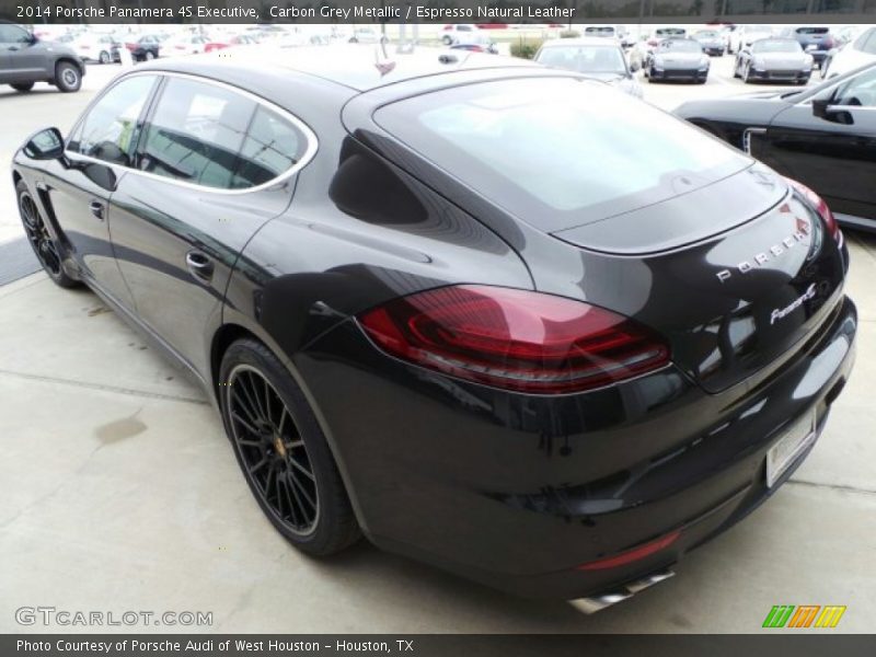 Carbon Grey Metallic / Espresso Natural Leather 2014 Porsche Panamera 4S Executive