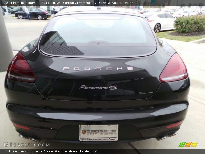 Carbon Grey Metallic / Espresso Natural Leather 2014 Porsche Panamera 4S Executive