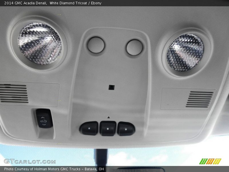 White Diamond Tricoat / Ebony 2014 GMC Acadia Denali
