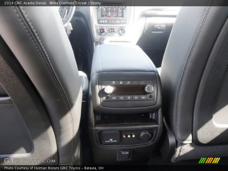 White Diamond Tricoat / Ebony 2014 GMC Acadia Denali