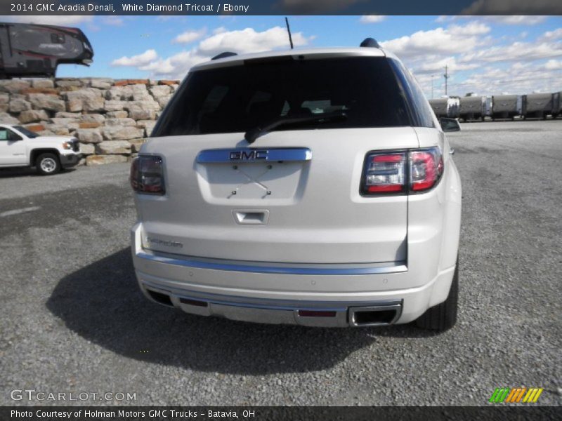 White Diamond Tricoat / Ebony 2014 GMC Acadia Denali