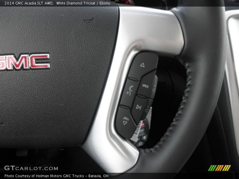 White Diamond Tricoat / Ebony 2014 GMC Acadia SLT AWD