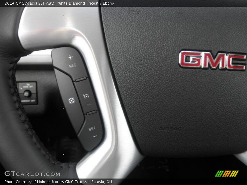 White Diamond Tricoat / Ebony 2014 GMC Acadia SLT AWD