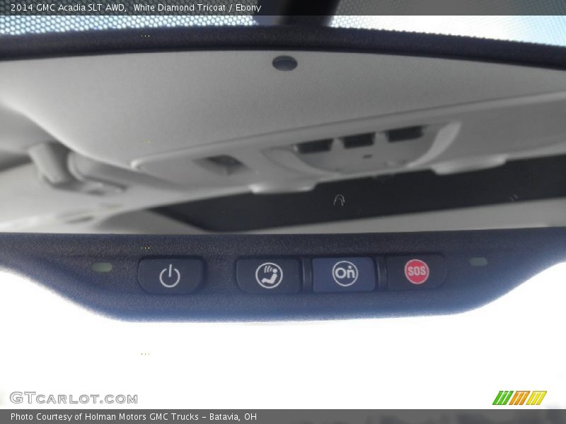White Diamond Tricoat / Ebony 2014 GMC Acadia SLT AWD