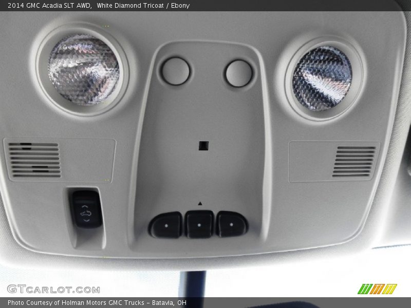 White Diamond Tricoat / Ebony 2014 GMC Acadia SLT AWD