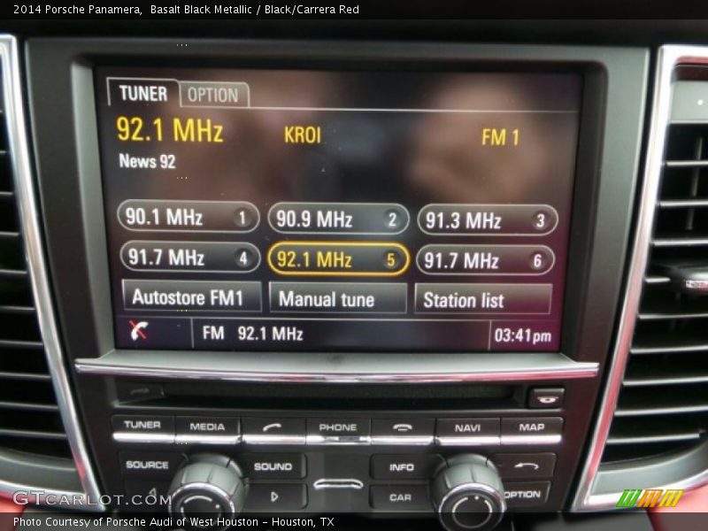 Controls of 2014 Panamera 