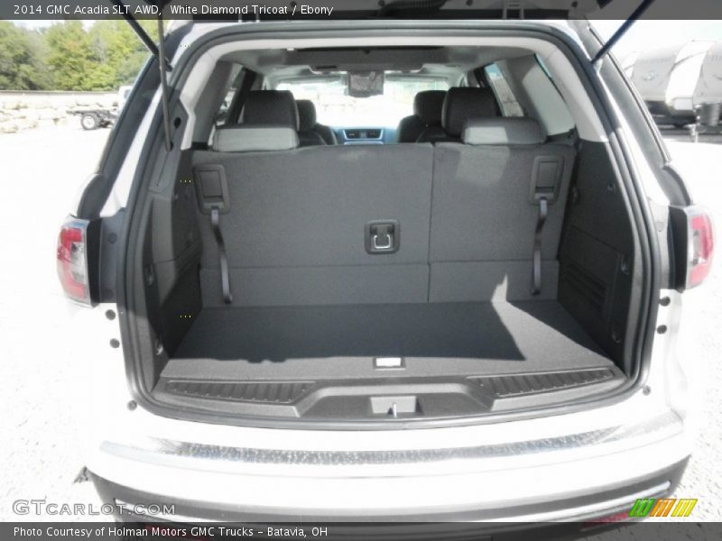 White Diamond Tricoat / Ebony 2014 GMC Acadia SLT AWD