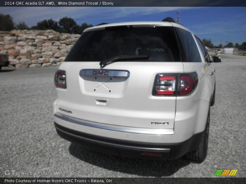 White Diamond Tricoat / Ebony 2014 GMC Acadia SLT AWD