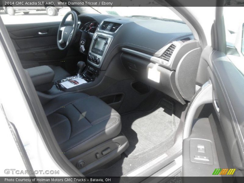 White Diamond Tricoat / Ebony 2014 GMC Acadia SLT AWD