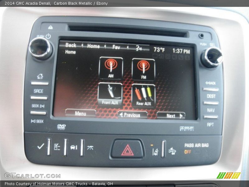 Carbon Black Metallic / Ebony 2014 GMC Acadia Denali